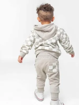 Toddler Little Bipsy Checkered Pocket Joggers