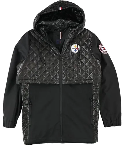 Tommy Hilfiger Womens Pittsburgh Steelers Quilted Jacket