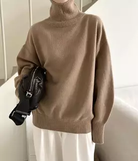 Turtle Neck Sweater Camel