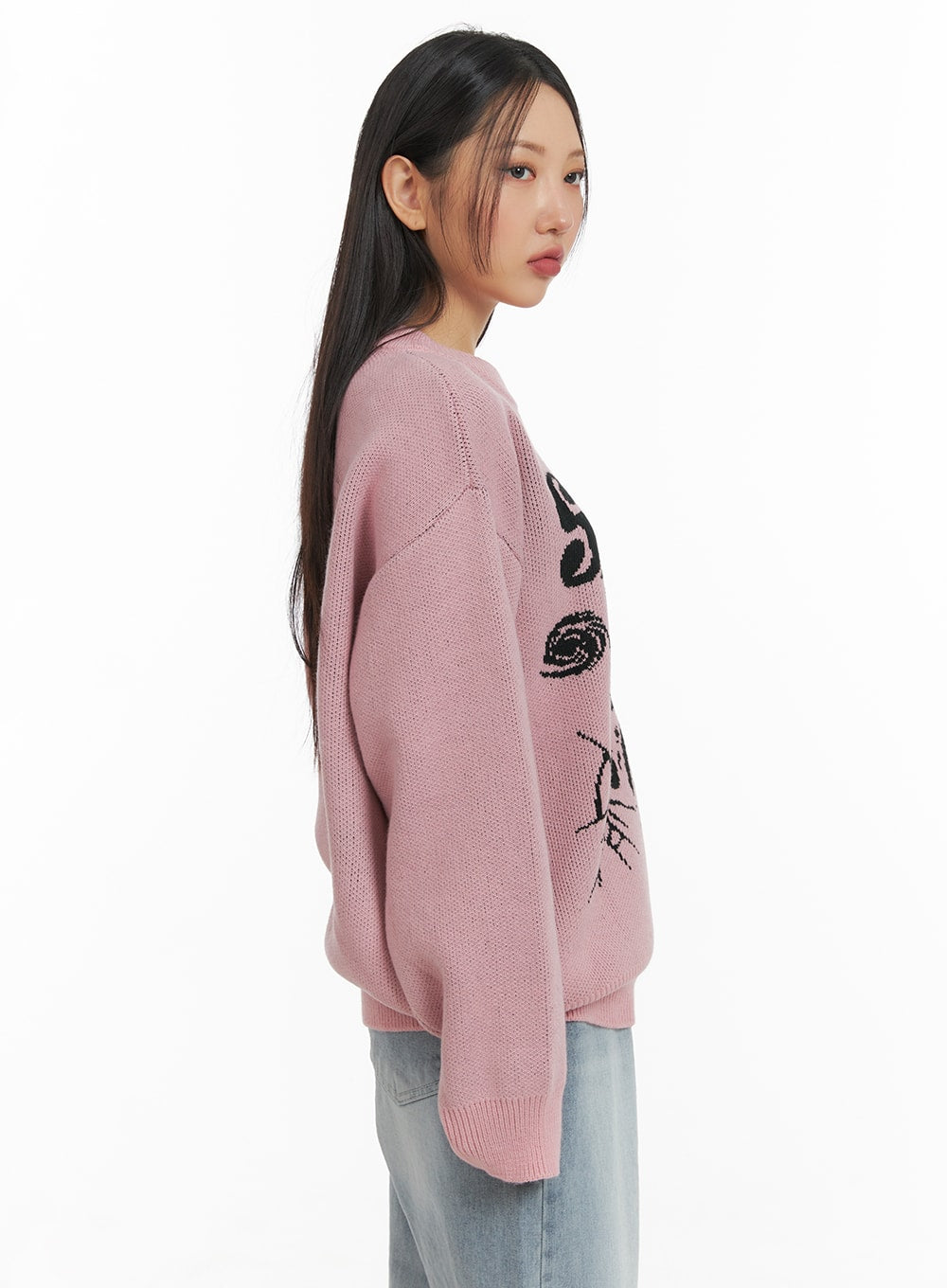 Unisex Cozy Graphic Knit Sweater CM419