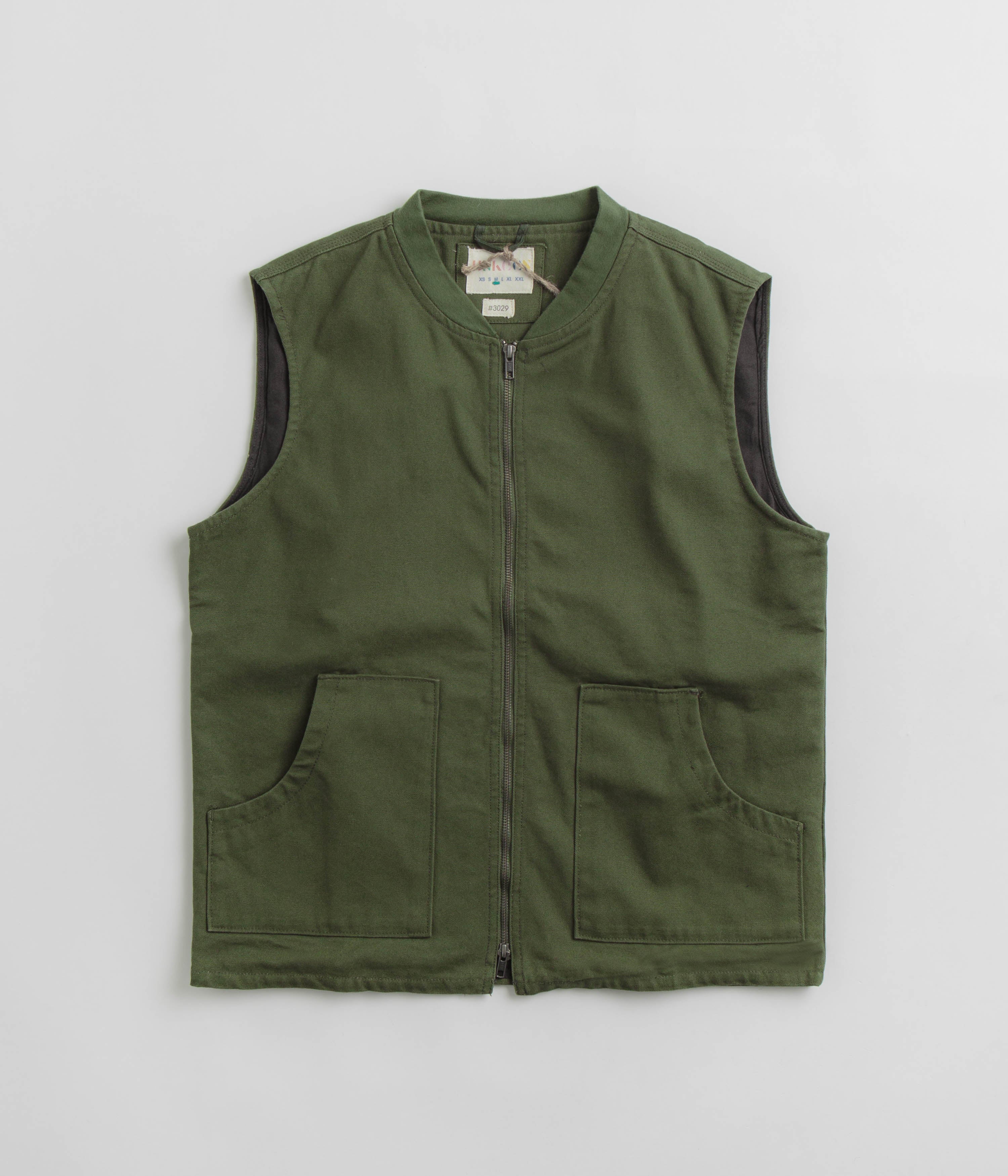 Uskees 3029 Patch Pocket Canvas Vest - Coriander