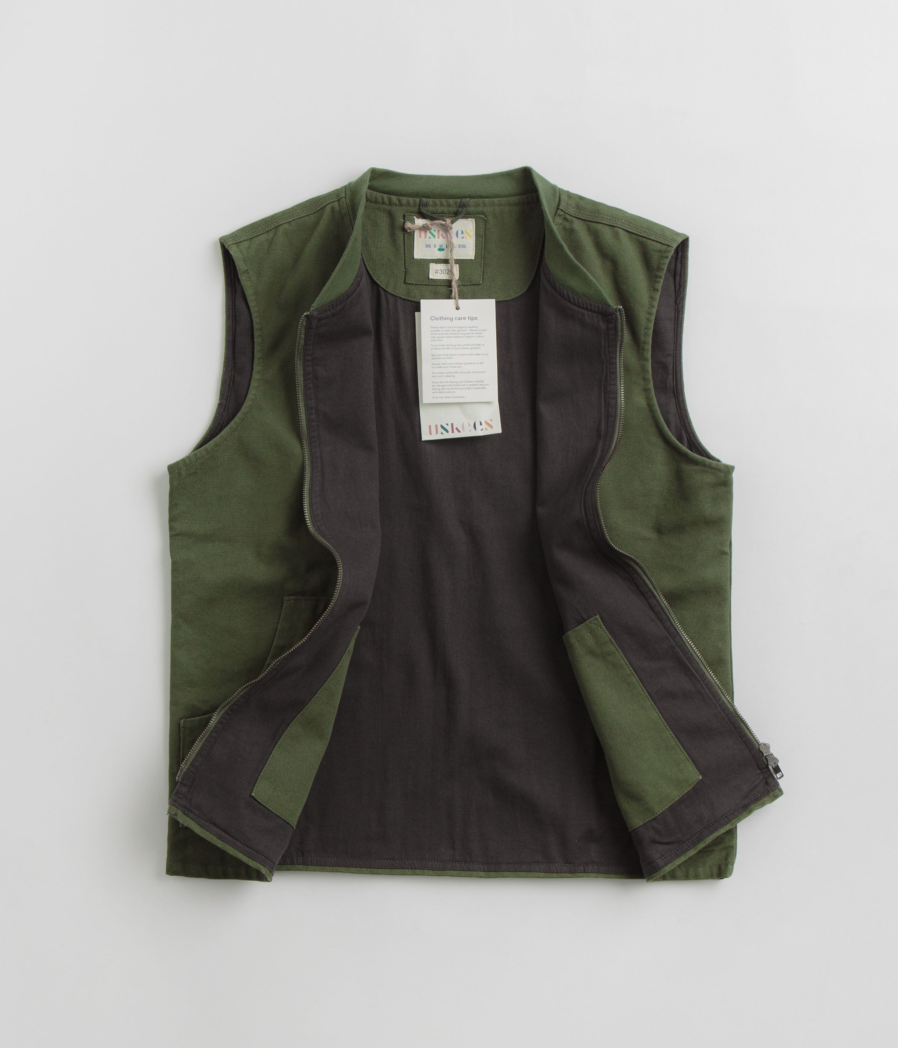 Uskees 3029 Patch Pocket Canvas Vest - Coriander