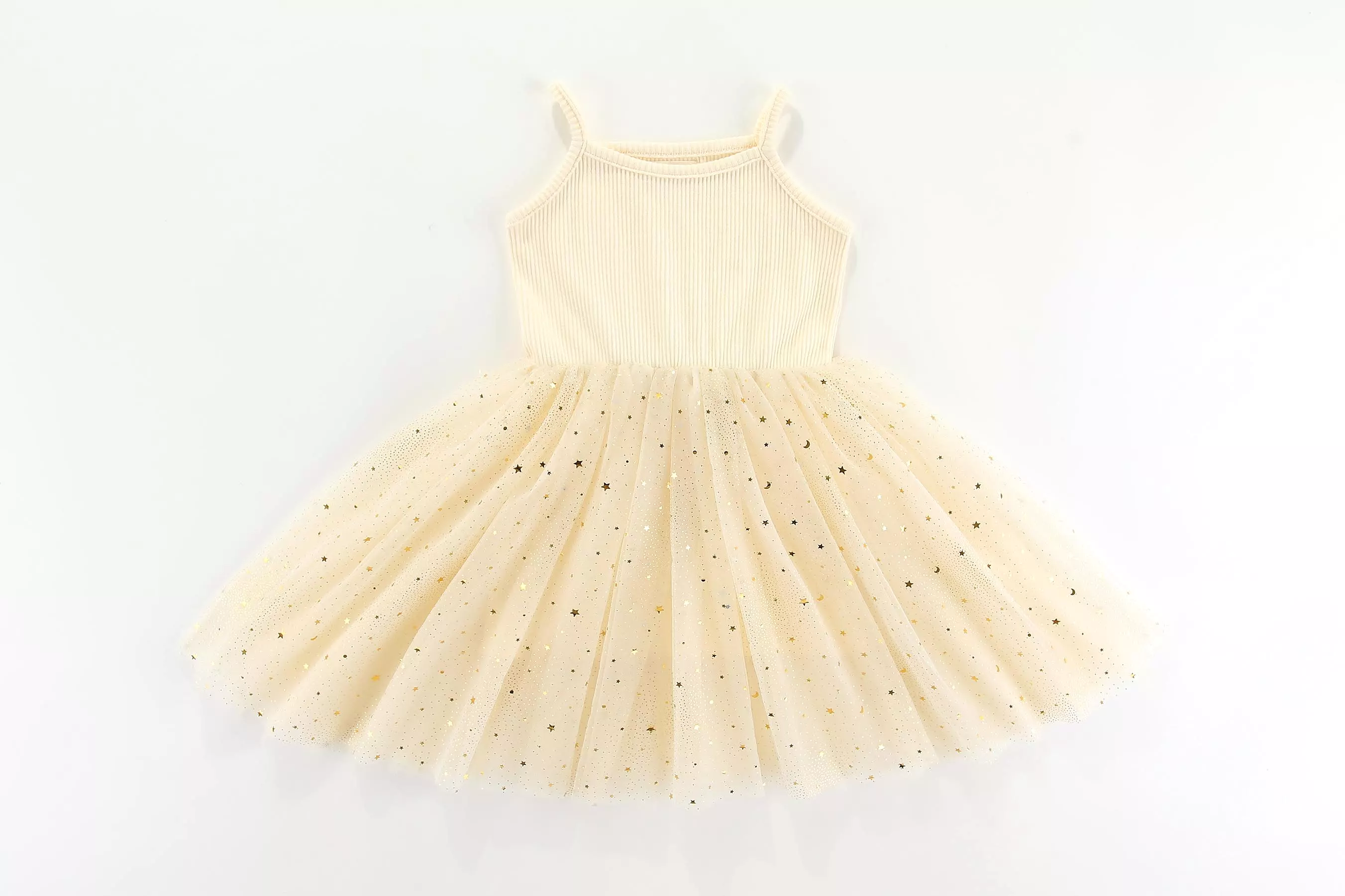 Valentina Tutu Dress - GOLDEN STARS VANILLA: 1-2Y, 5-6Y, 6-8Y