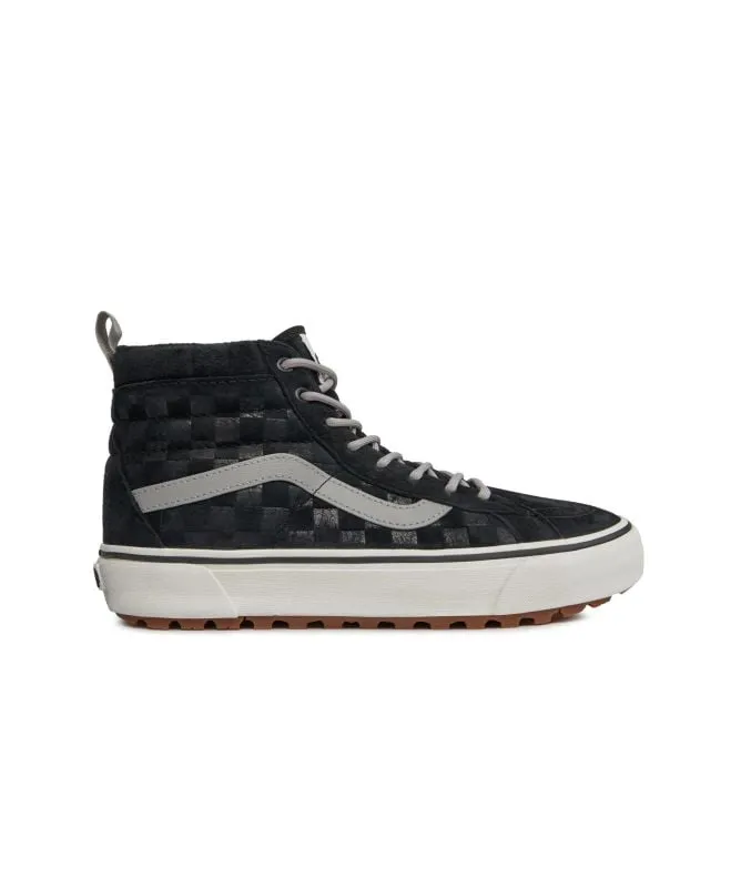 Vans Unisex Sk8 Hi Tonal Check Trainer | Black VN0A5HZYBM81 at kular fashion