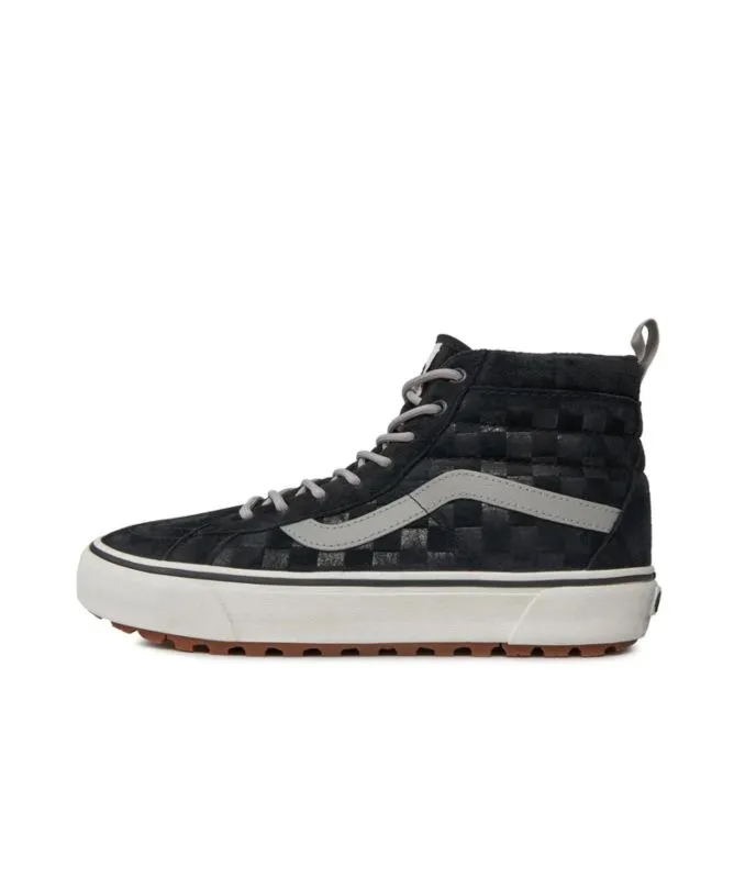 Vans Unisex Sk8 Hi Tonal Check Trainer | Black VN0A5HZYBM81 at kular fashion