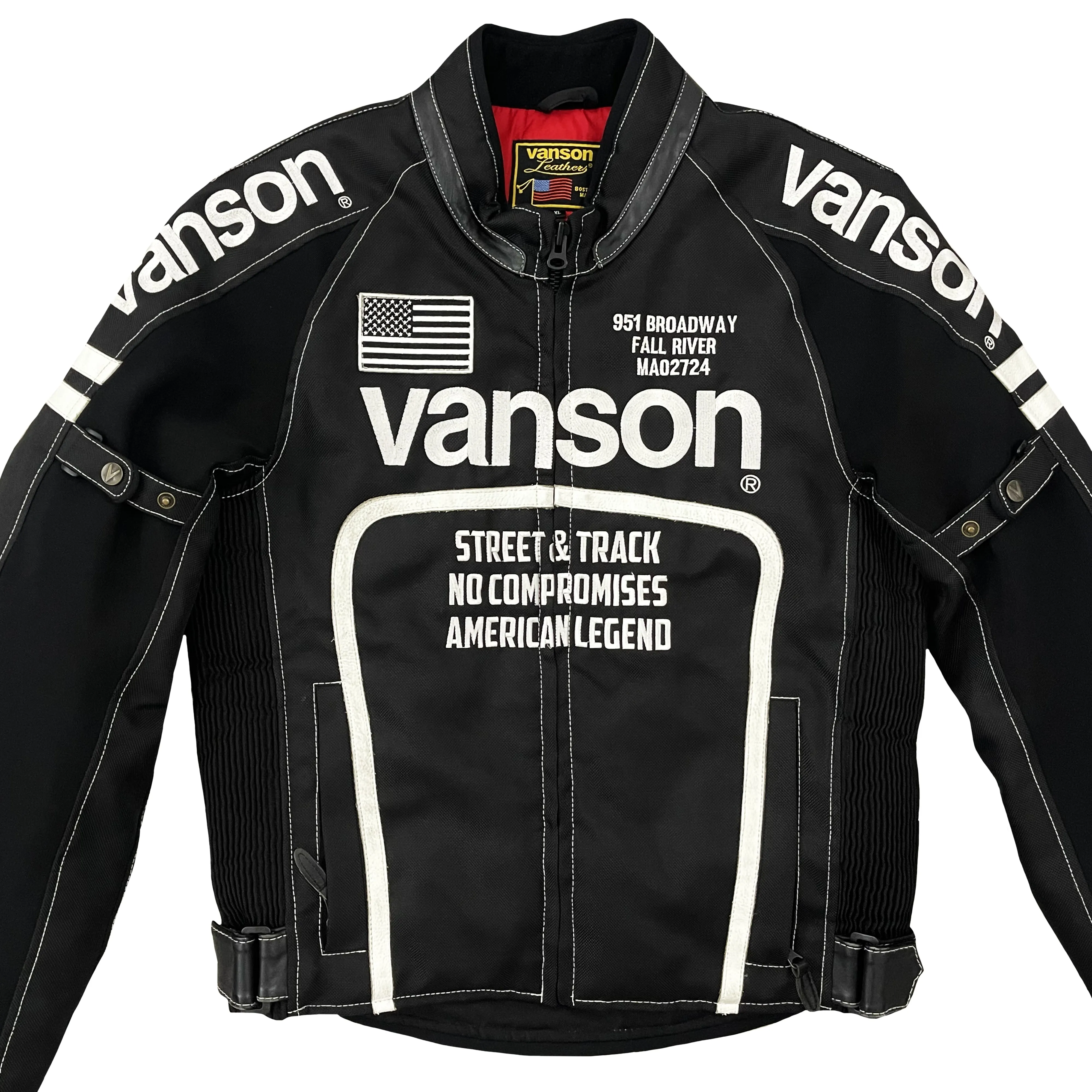 Vanson Leathers Motorcycle Mesh Racer Jacket