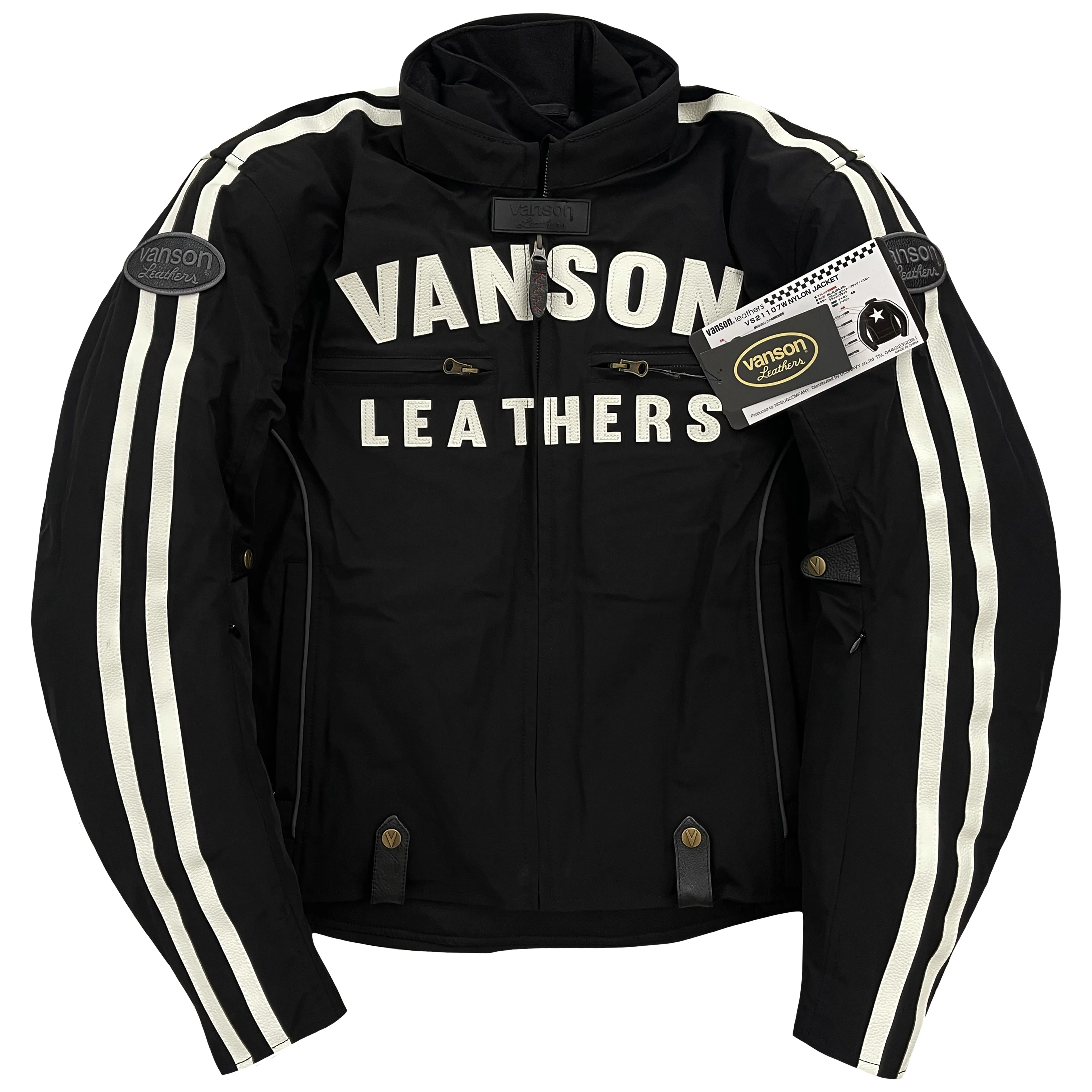 Vanson Leathers Motorcycle Racer Jacket - XL