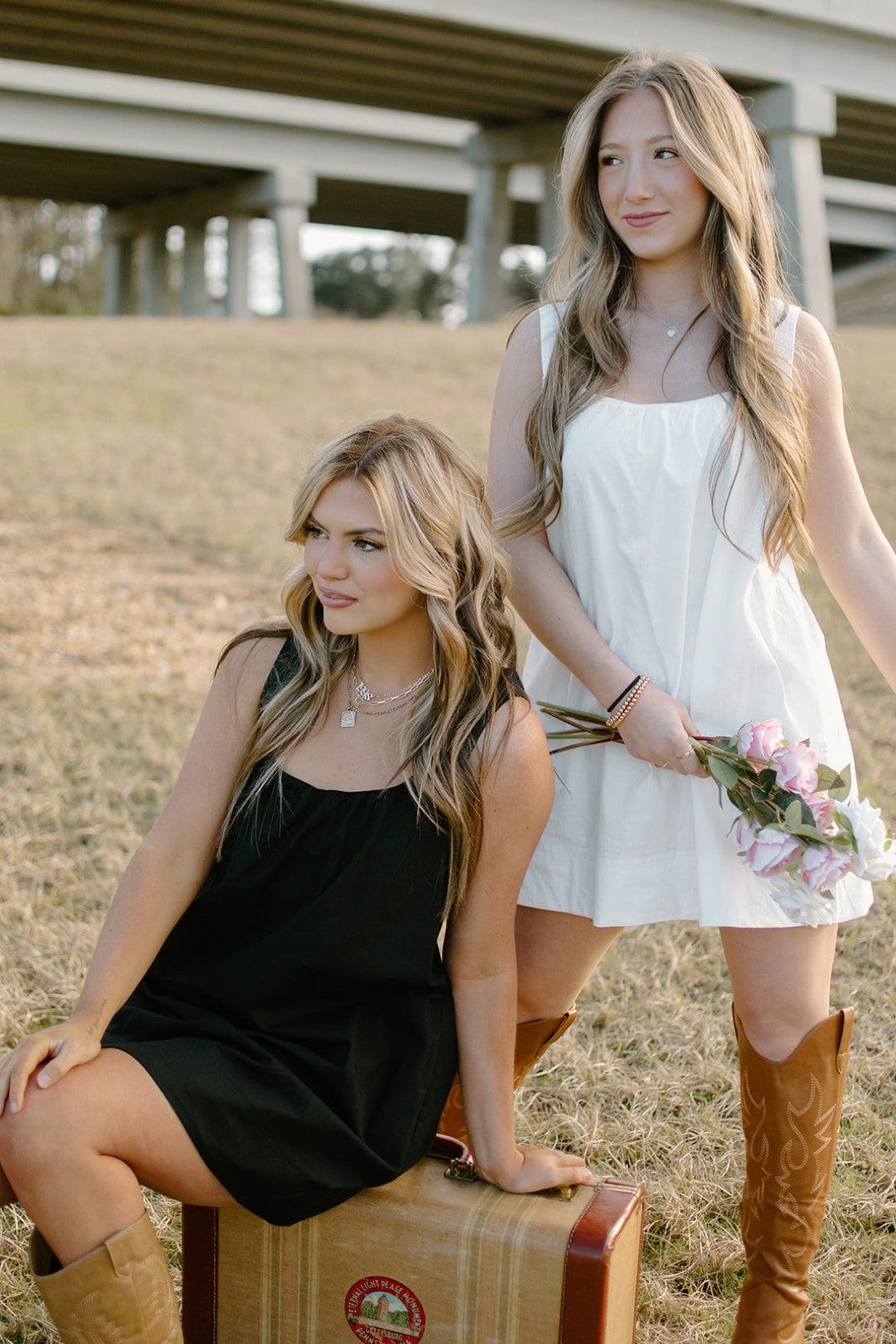 White Criss Cross Mini Dress