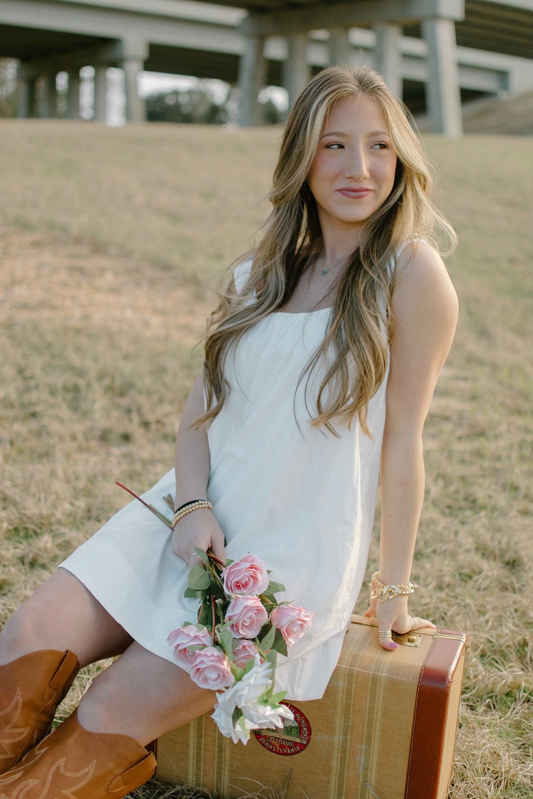 White Criss Cross Mini Dress