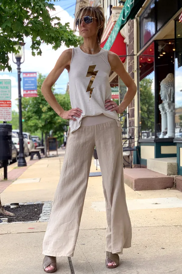 Wide Leg Pants - Dark Clay