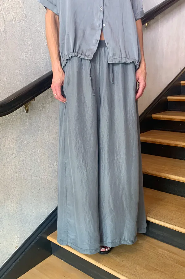 Wide Leg Pants - Grey Mist