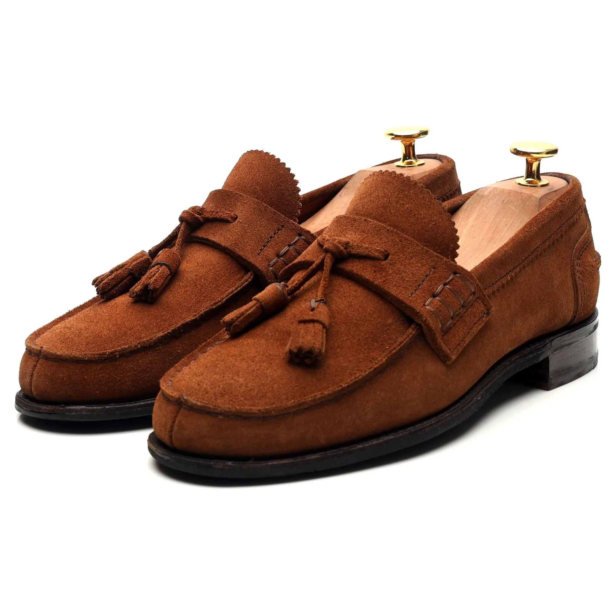 Women's 'Polly' Brown Suede Tassel Loafers UK 4.5 D