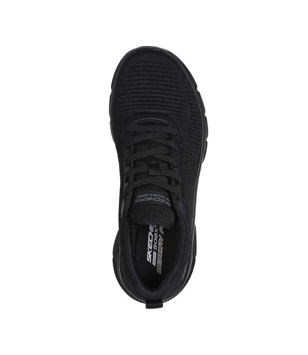 Womens/ladies bobs b flex hi flying trainers black Skechers