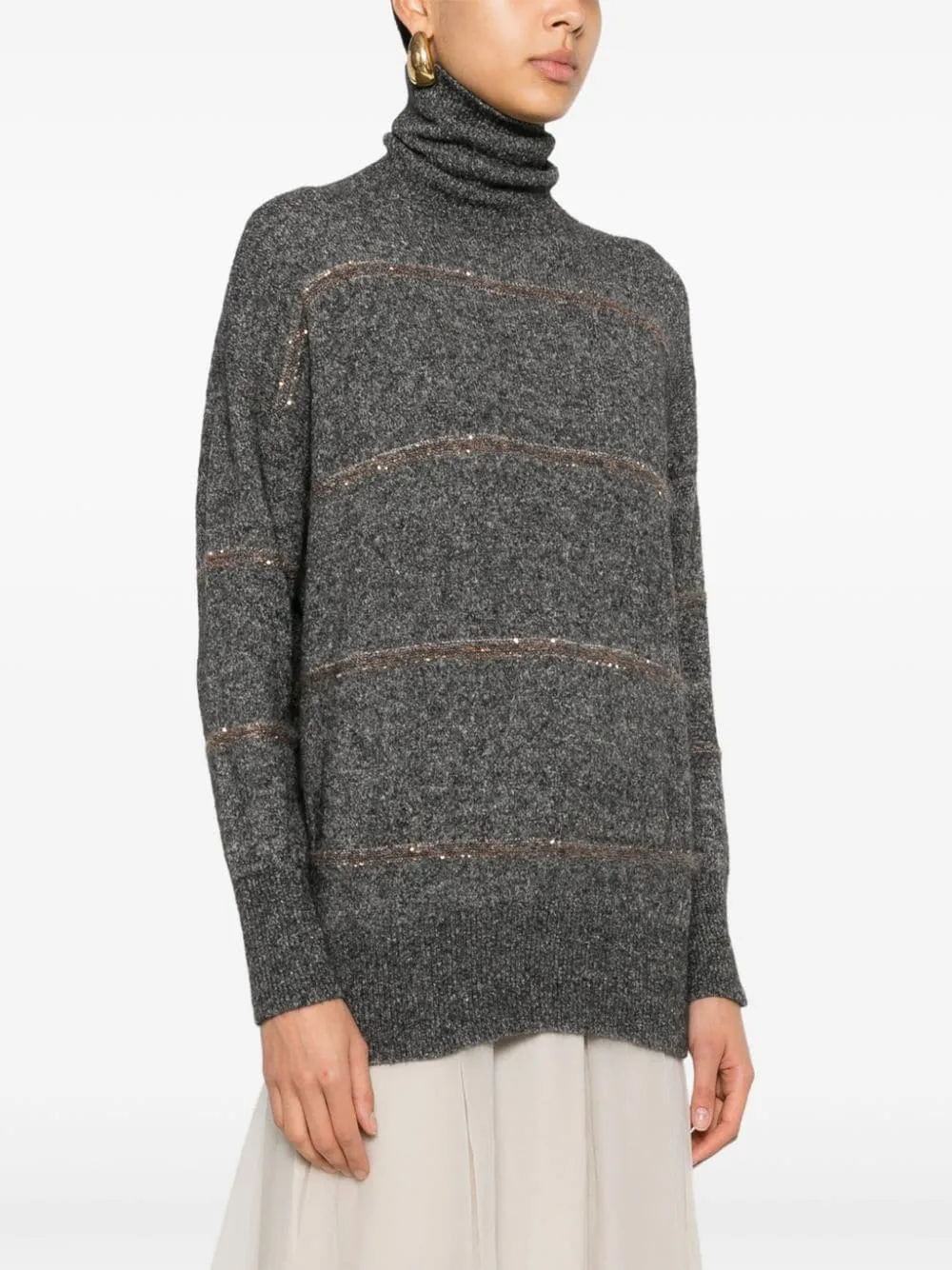 WOOL TURTLE-NECK SWEATER