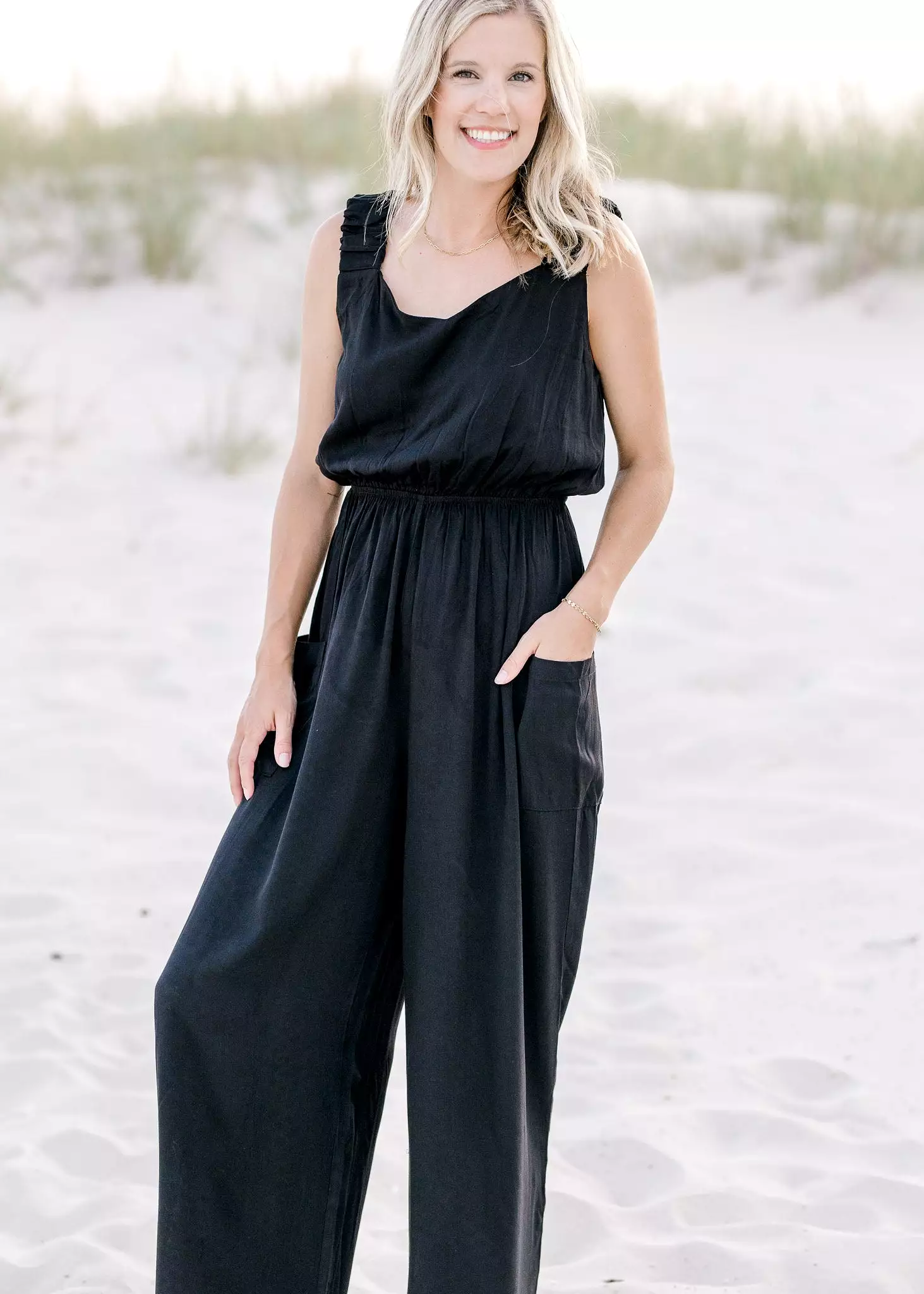 X Basic Black Jumpsuit