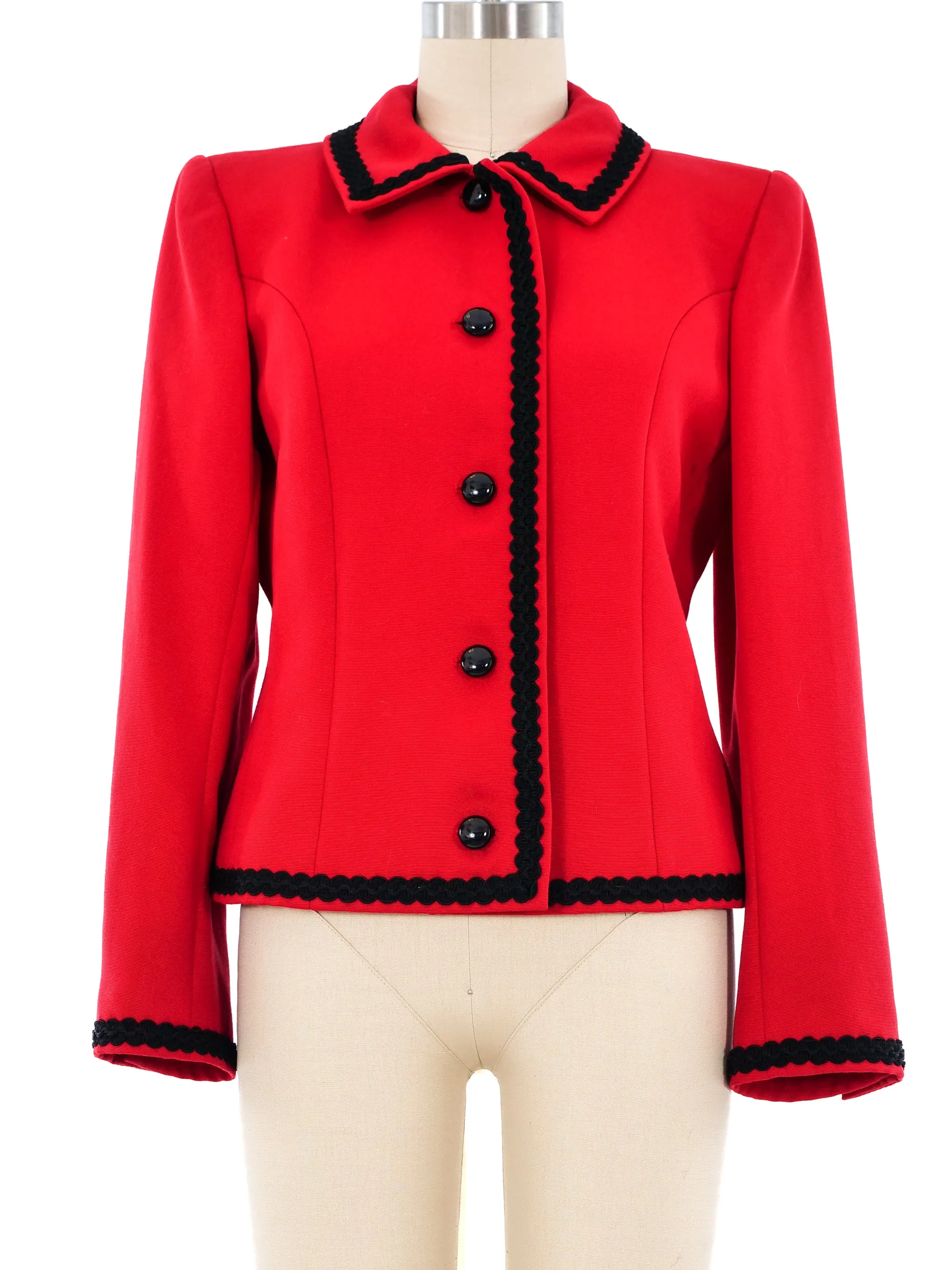 Yves Saint Laurent Ribbon Trimmed Jacket