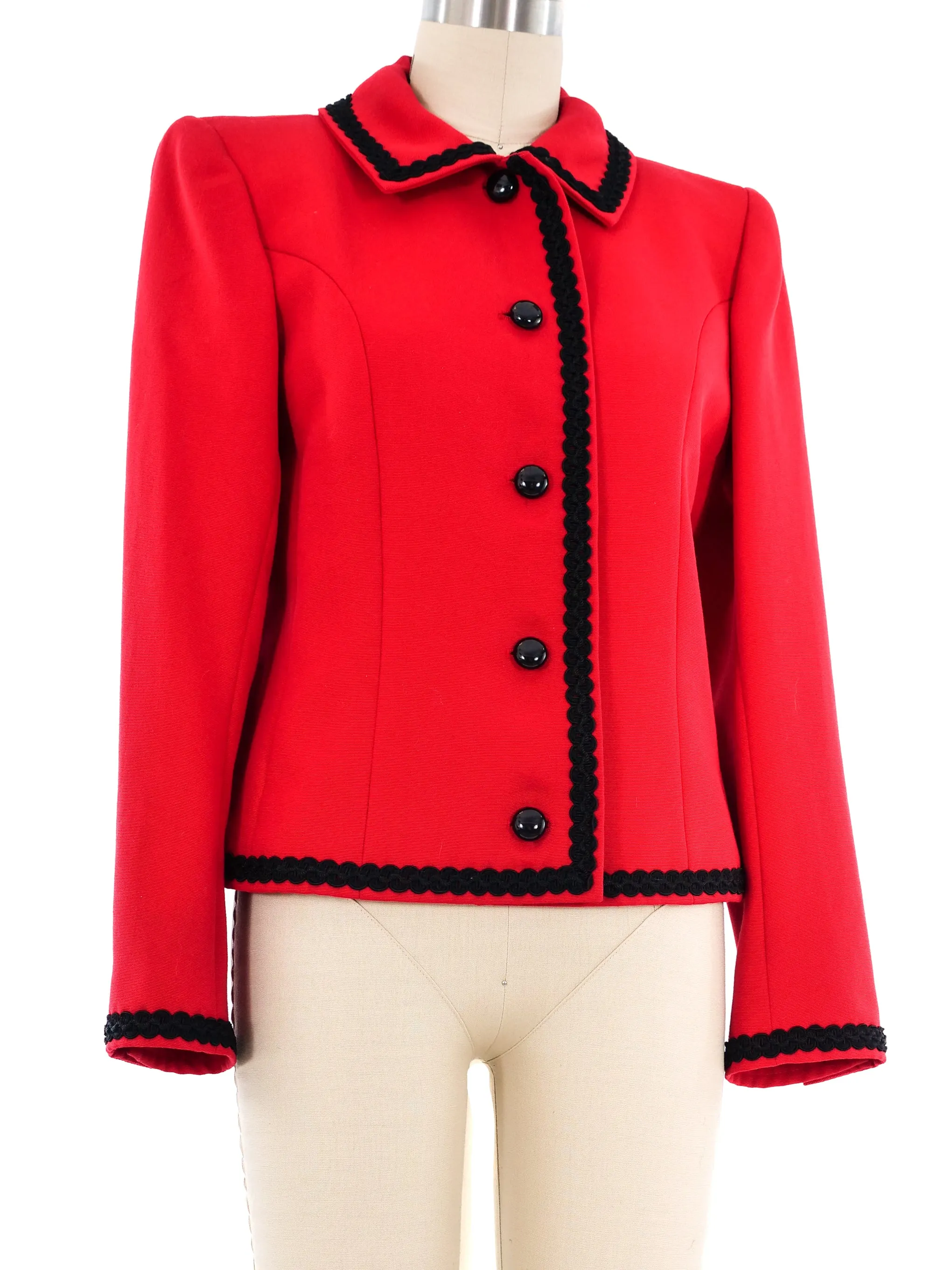 Yves Saint Laurent Ribbon Trimmed Jacket